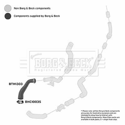 Charger Air Hose - BTH1303 BORG & BECK