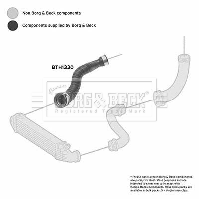 Charger Air Hose - BTH1330 BORG & BECK