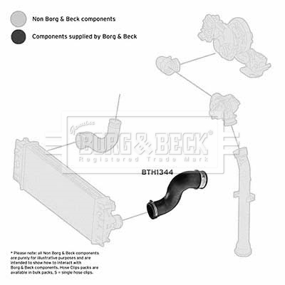 Charger Air Hose - BTH1344 BORG & BECK
