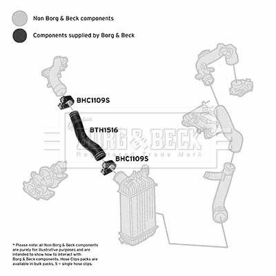 Charger Air Hose - BTH1516 BORG & BECK