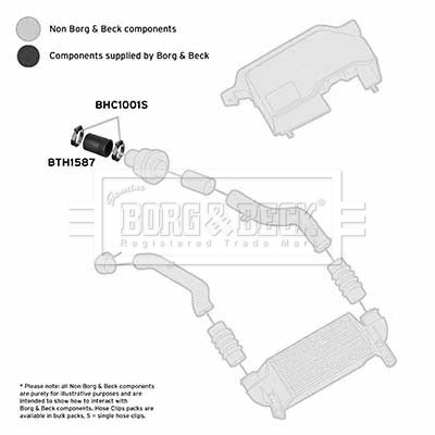 Charger Air Hose - BTH1587 BORG & BECK