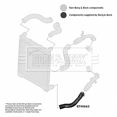 Charger Air Hose - BTH1663 BORG & BECK