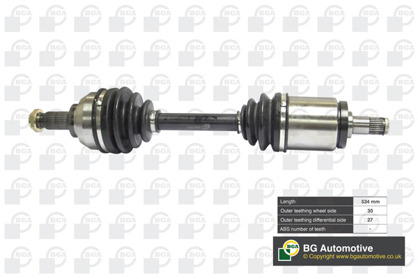 Приводной вал - DS0916L BGA