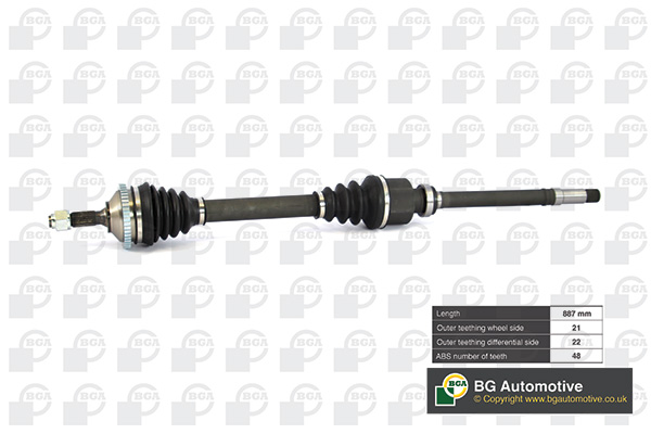 Приводной вал - DS6714RA BGA