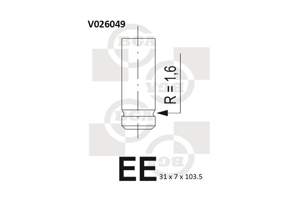 Outlet valve - V026049 BGA