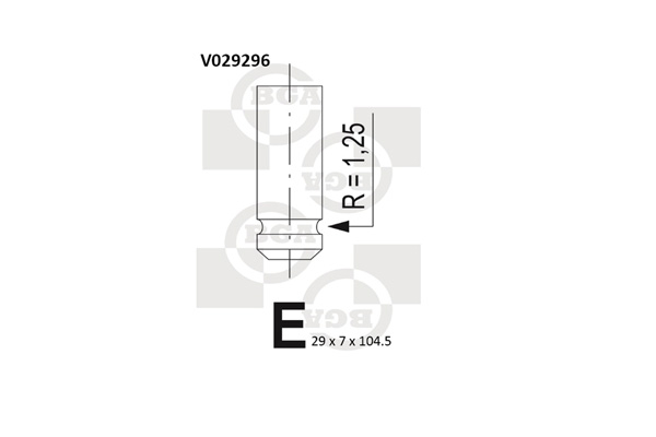 Outlet valve - V029296 BGA