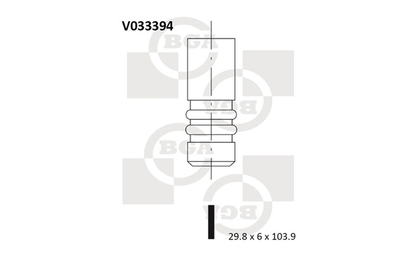 angos vožtuvas - V033394 BGA