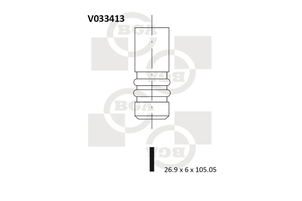 Впускной клапан - V033413 BGA