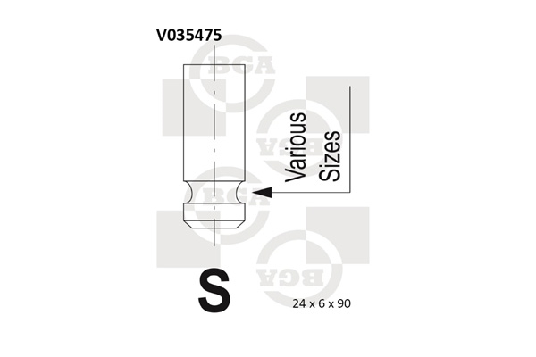 Outlet valve - V035475 BGA
