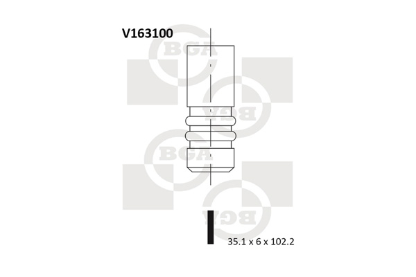 Einlassventil - V163100 BGA