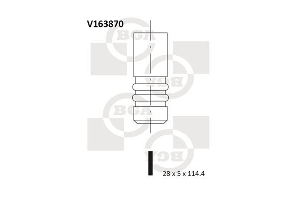Впускной клапан - V163870 BGA