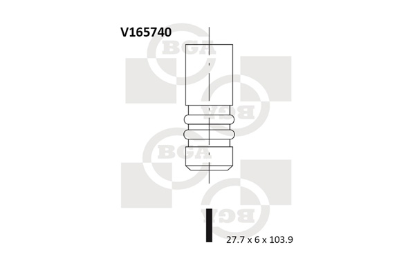 Впускной клапан - V165740 BGA