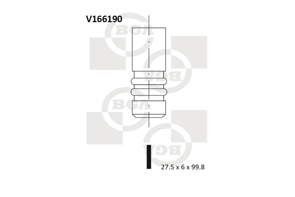 Valvola di aspirazione - V166190 BGA
