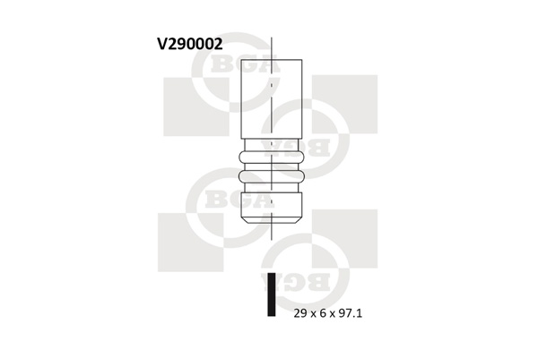 Valvola di aspirazione - V290002 BGA