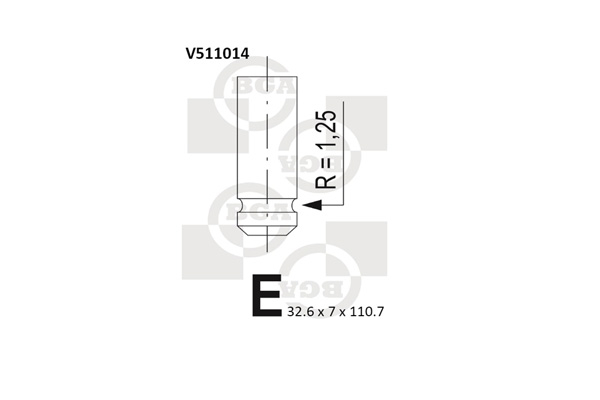 Valvola di scarico - V511014 BGA