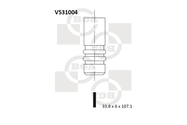 Auslassventil - V531004 BGA