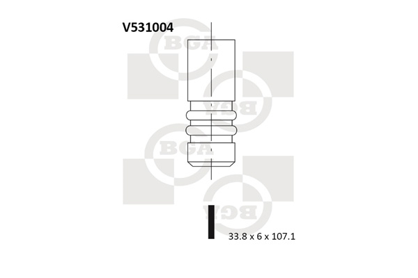 Outlet valve - V531004 BGA