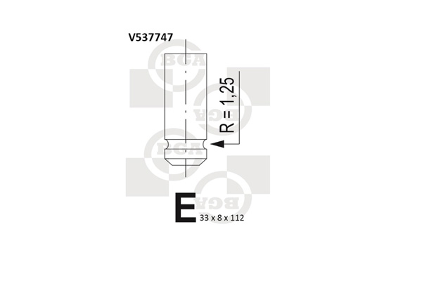 Outlet valve - V537747 BGA