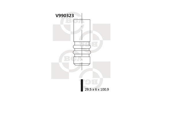 Valvola di aspirazione - V990323 BGA