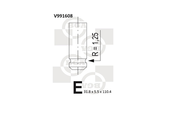 Outlet valve - V991608 BGA