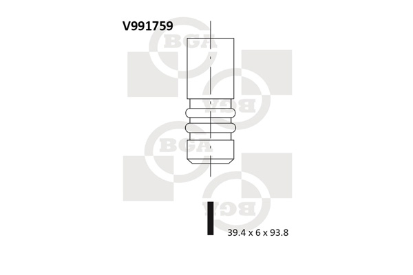 Valvola di aspirazione - V991759 BGA