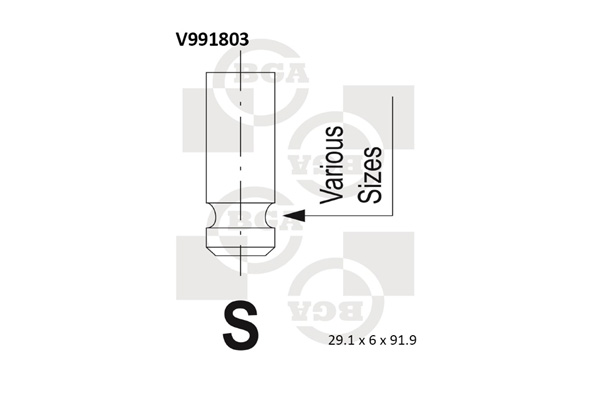 Einlassventil - V991803 BGA