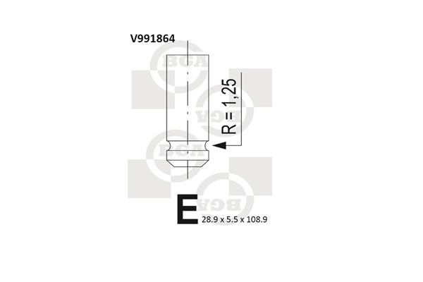 Outlet valve - V991864 BGA