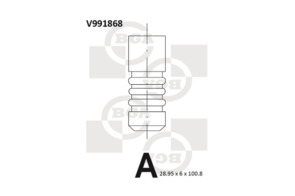 Outlet valve - V991868 BGA
