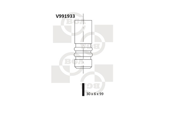 Valvola di aspirazione - V991933 BGA