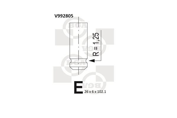 Outlet valve - V992805 BGA