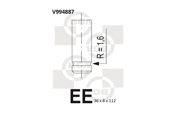 Outlet valve - V994887 BGA