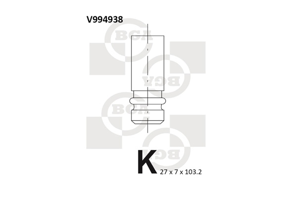 Outlet valve - V994938 BGA