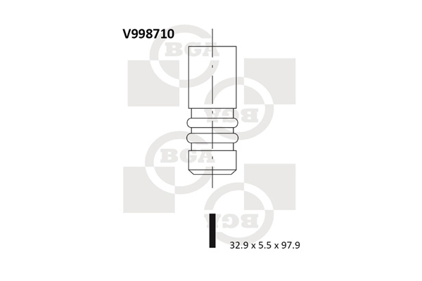 Valvola di aspirazione - V998710 BGA