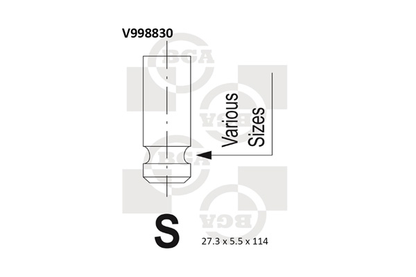 Valvola di scarico - V998830 BGA