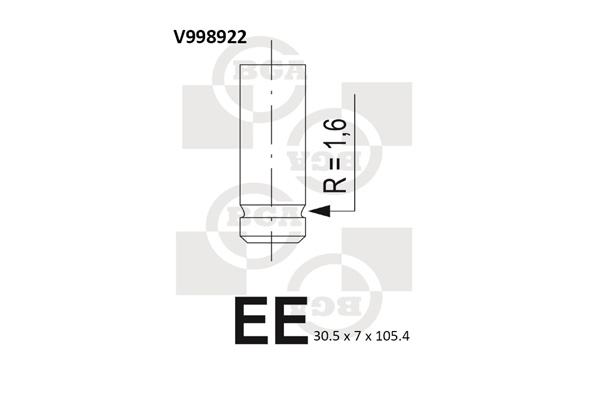 Einlassventil - V998922 BGA