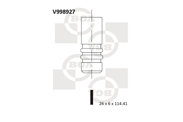 Outlet valve - V998927 BGA