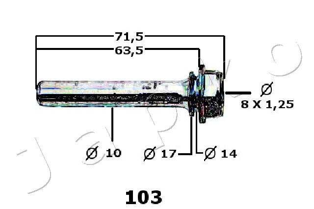 Repair Kit, brake caliper - 136103 JAPKO