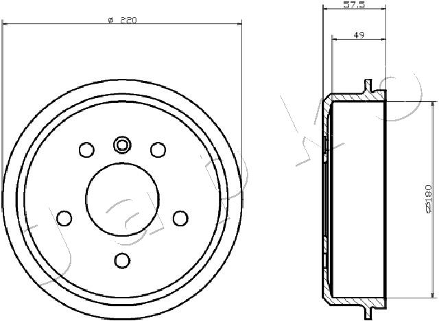 Brake Drum - 560500 JAPKO