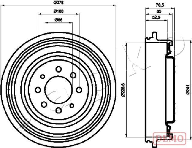 Brake Drum - 560703C JAPKO