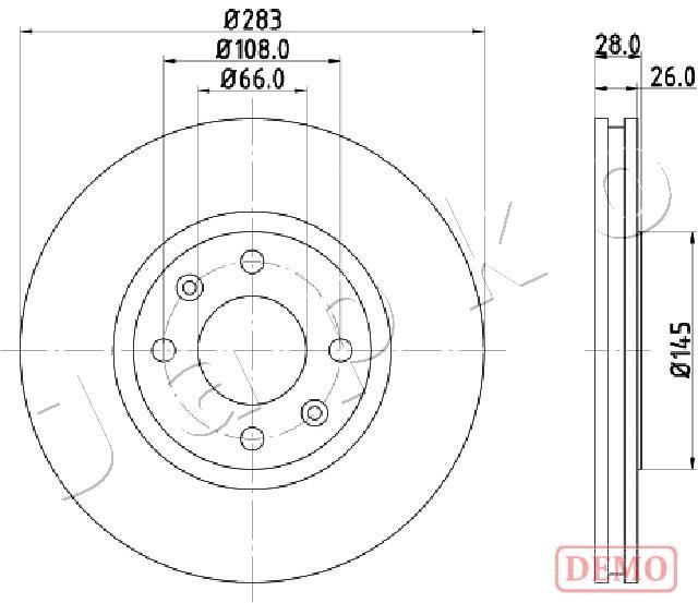 Brake Disc - 600627C JAPKO