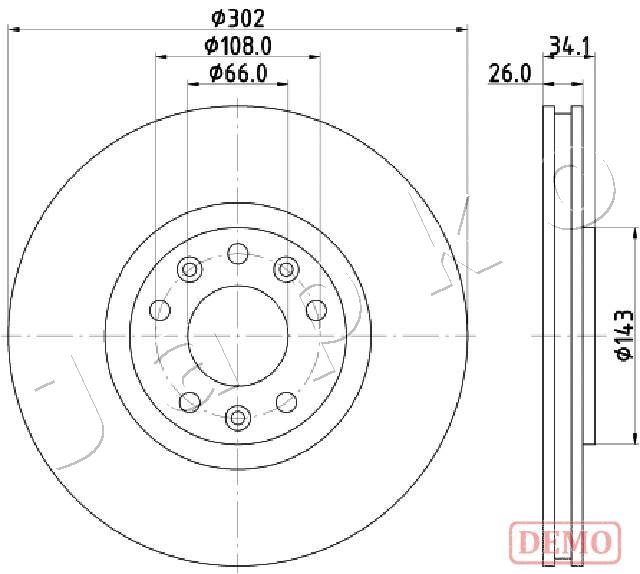 Brake Disc - 600635C JAPKO