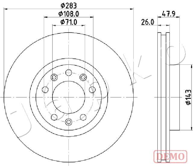 Brake Disc - 600637C JAPKO