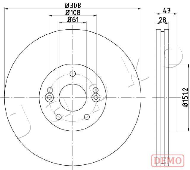Brake Disc - 600713C JAPKO