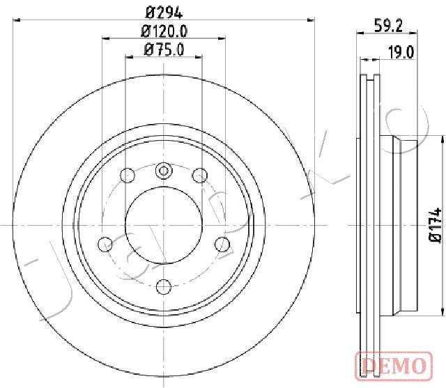 Brake Disc - 610109C JAPKO