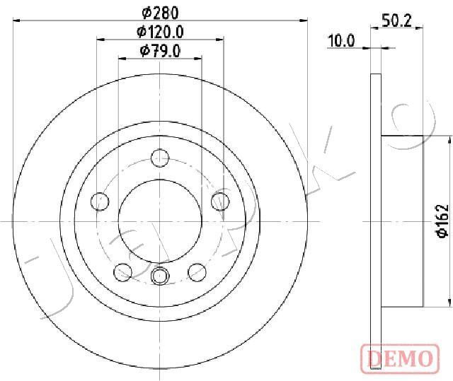 Brake Disc - 610134C JAPKO