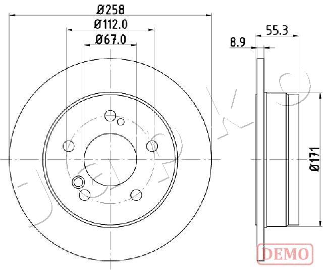 Brake Disc - 610504C JAPKO