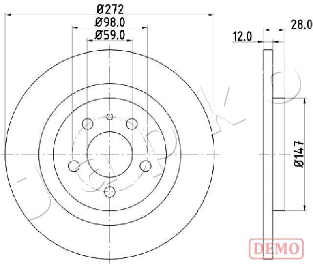 Brake Disc - 610606C JAPKO