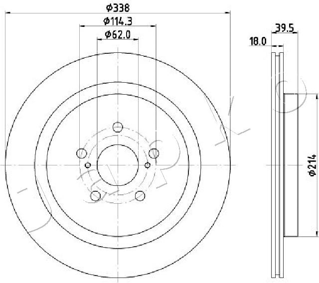Brake Disc - 61267C JAPKO