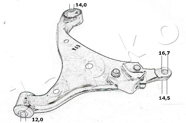 Track Control Arm - 72K03R JAPKO