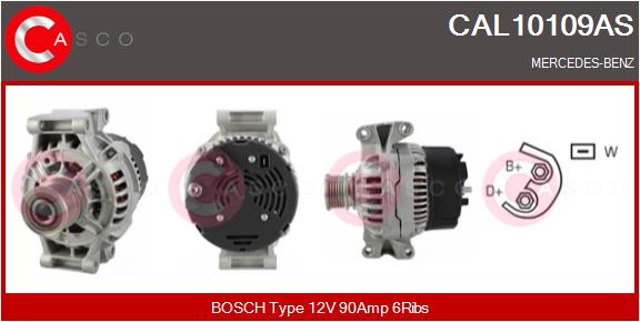 Alternatore - CAL10109AS CASCO